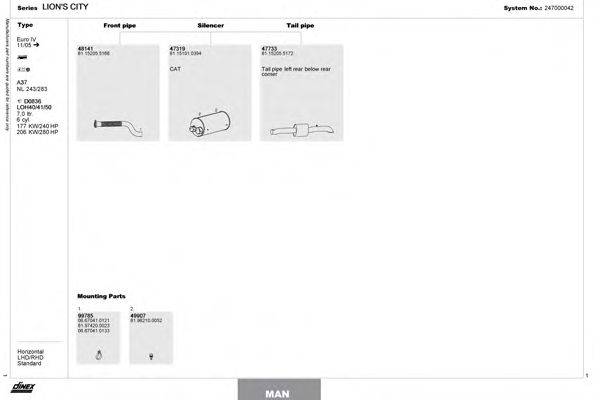DINEX 247000042 Система випуску ОГ