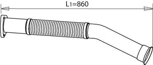 DINEX 47226 Труба вихлопного газу