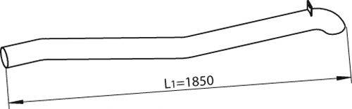 DINEX 47655 Труба вихлопного газу
