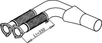 DINEX 49262 Труба вихлопного газу