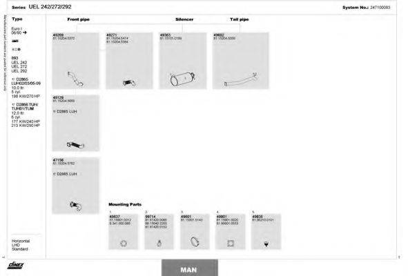 DINEX 247100083 Система випуску ОГ
