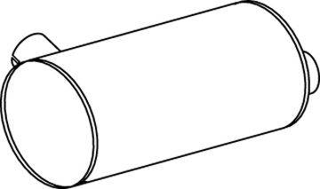 DINEX 47307 Середній/кінцевий глушник ОГ