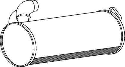 DINEX 49362 Середній/кінцевий глушник ОГ