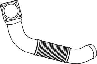 DINEX 47129 Труба вихлопного газу