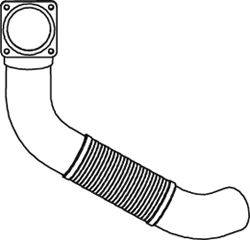 DINEX 47134 Труба вихлопного газу