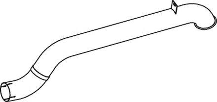 DINEX 47614 Труба вихлопного газу