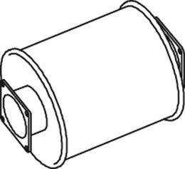 DINEX 40300 Середній/кінцевий глушник ОГ