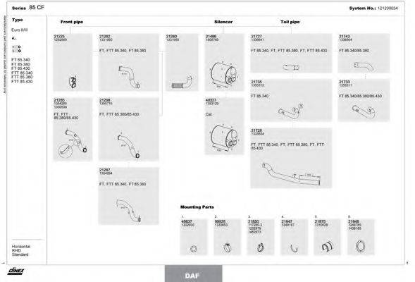 DINEX 121200034 Система випуску ОГ