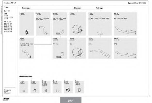DINEX 121200035 Система випуску ОГ