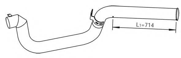 DINEX 21731 Труба вихлопного газу