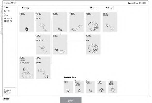 DINEX 121200001 Система випуску ОГ