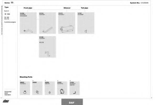 DINEX 121200048 Система випуску ОГ