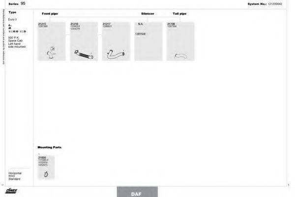 DINEX 121200042 Система випуску ОГ