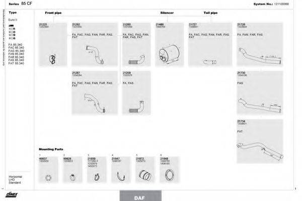 DINEX 121100068 Система випуску ОГ