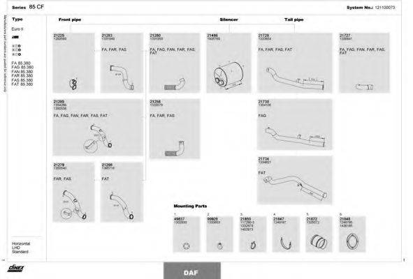DINEX 121100073 Система випуску ОГ
