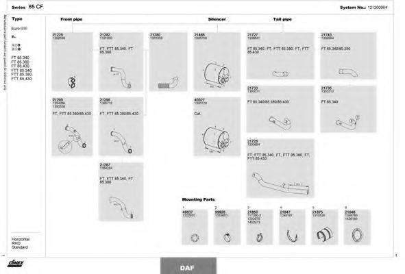 DINEX 121200064 Система випуску ОГ