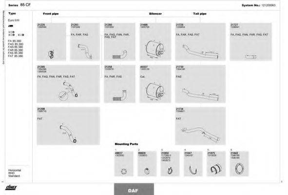 DINEX 121200063 Система випуску ОГ