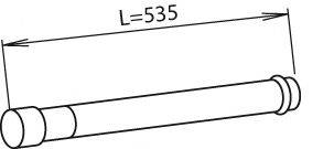 DINEX 21103 Труба вихлопного газу