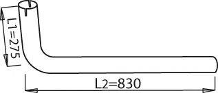 DINEX 21114 Труба вихлопного газу