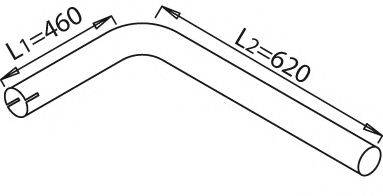 DINEX 21605 Труба вихлопного газу