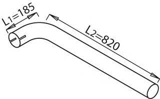 DINEX 21606 Труба вихлопного газу