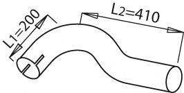 DINEX 21615 Труба вихлопного газу