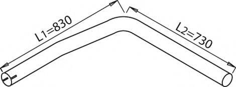 DINEX 21616 Труба вихлопного газу