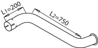 DINEX 21678 Труба вихлопного газу