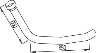 DINEX 68149 Труба вихлопного газу