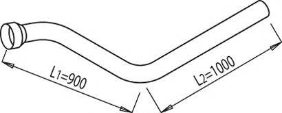 DINEX 68155 Труба вихлопного газу