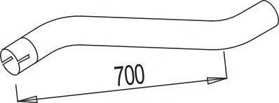 DINEX 68175 Труба вихлопного газу
