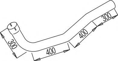 DINEX 68178 Труба вихлопного газу