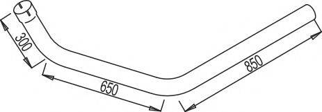 DINEX 68179 Труба вихлопного газу