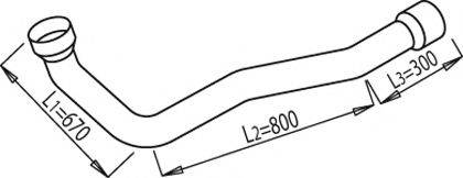 DINEX 68192 Труба вихлопного газу