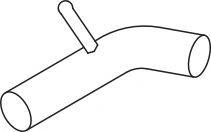 DINEX 68648 Труба вихлопного газу