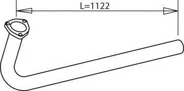 DINEX 47181 Труба вихлопного газу