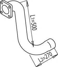 DINEX 49169 Труба вихлопного газу