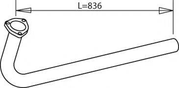 DINEX 49211 Труба вихлопного газу