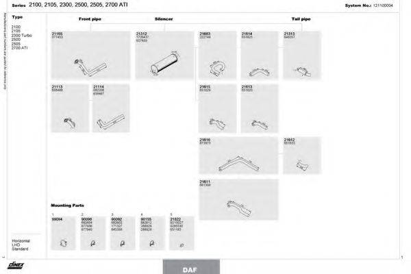 DINEX 121100004 Система випуску ОГ