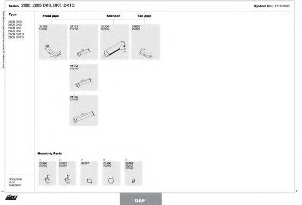 DINEX 121100006 Система випуску ОГ