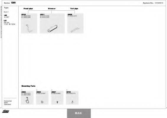 DINEX 147200010 Система випуску ОГ