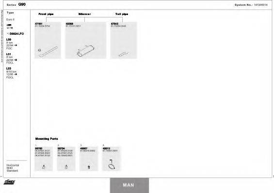 DINEX 147200014 Система випуску ОГ