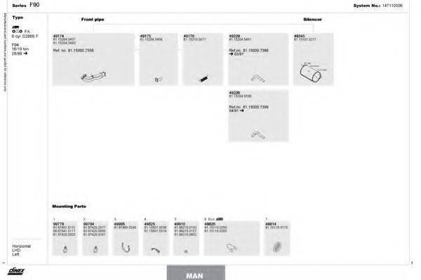 DINEX 147110006 Система випуску ОГ