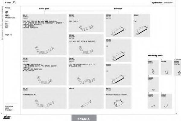 DINEX 168100007 Система випуску ОГ
