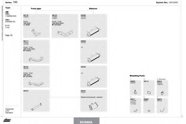 DINEX 168100005 Система випуску ОГ