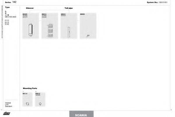 DINEX 168101001 Система випуску ОГ