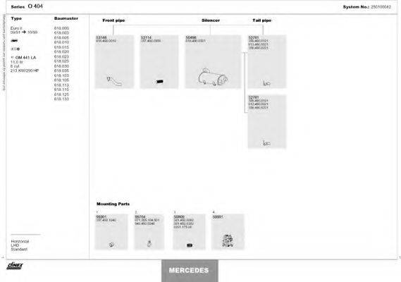 DINEX 250100042 Система випуску ОГ