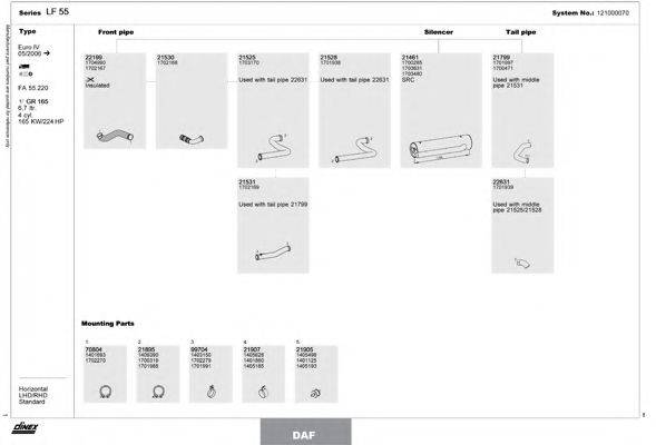 DINEX 121000070 Система випуску ОГ