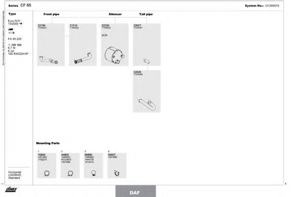 DINEX 121000075 Система випуску ОГ