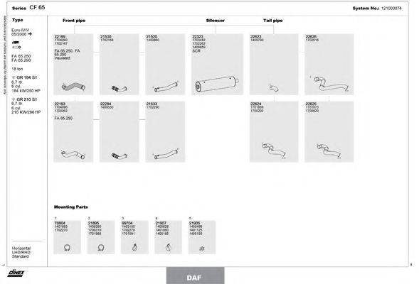 DINEX 121000074 Система випуску ОГ